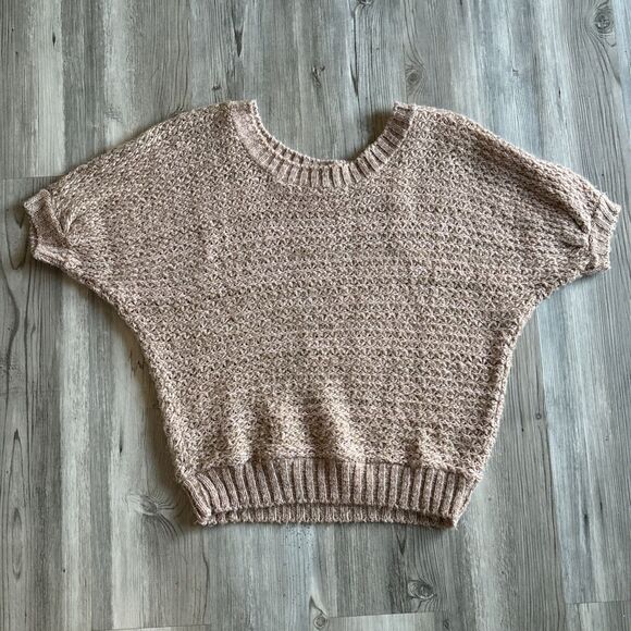 Delia*s Vintage Y2K Made In USA Pink & Beige Sweater - Medium Relaxed Fit - Picture 6 of 10